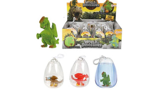Toi-toys toi giocattoli Il mondo dei dinosauri che fa crescere il dinosauro nel portachiavi dell'uovo