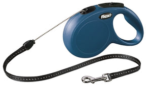 Prodotti Flexi linea retrattile new classic cord blu s 8 metri fino a 12 kg