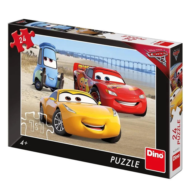 Puzzle Dinotoys - Auto Disney Pixar sulla spiaggia - 24 pezzi