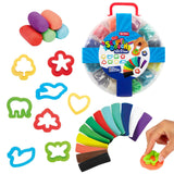 Set impasto scultoreo Toi-toys 12x argilla 40gr + 8x stampo in astuccio