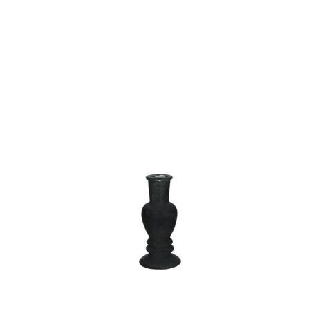 Ideas Candeliere 4 stagioni Venezia velluto floccato nero ø5xh11cm