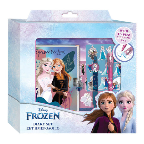 Diario Disney Frozen 2 con lucchetto, penne magiche e adesivi