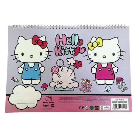 Ty hello kit schetsboek a4 spiraal - 40 vellen met stickers