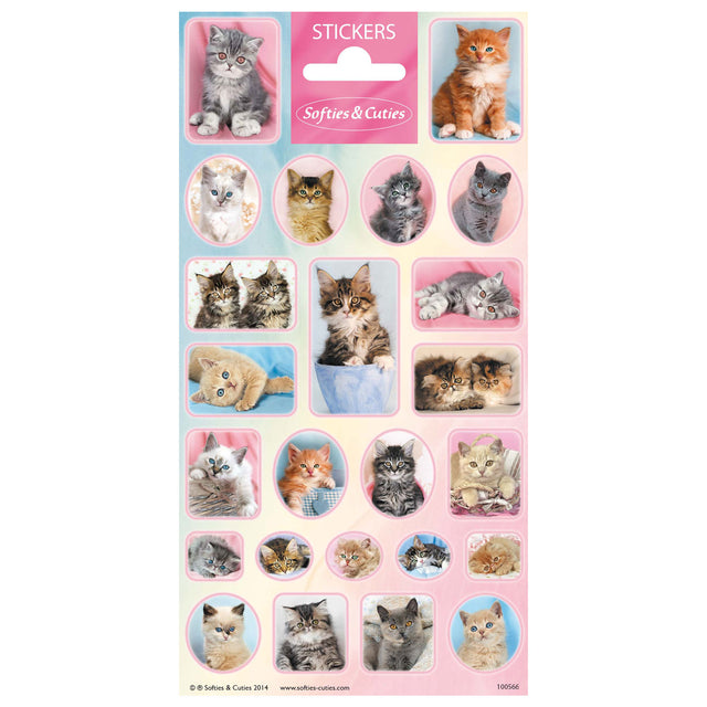 Foglio di adesivi Totum teneri gattini
