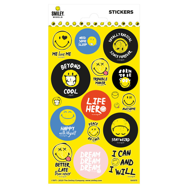 Foglio di adesivi twinkle - smiley 1