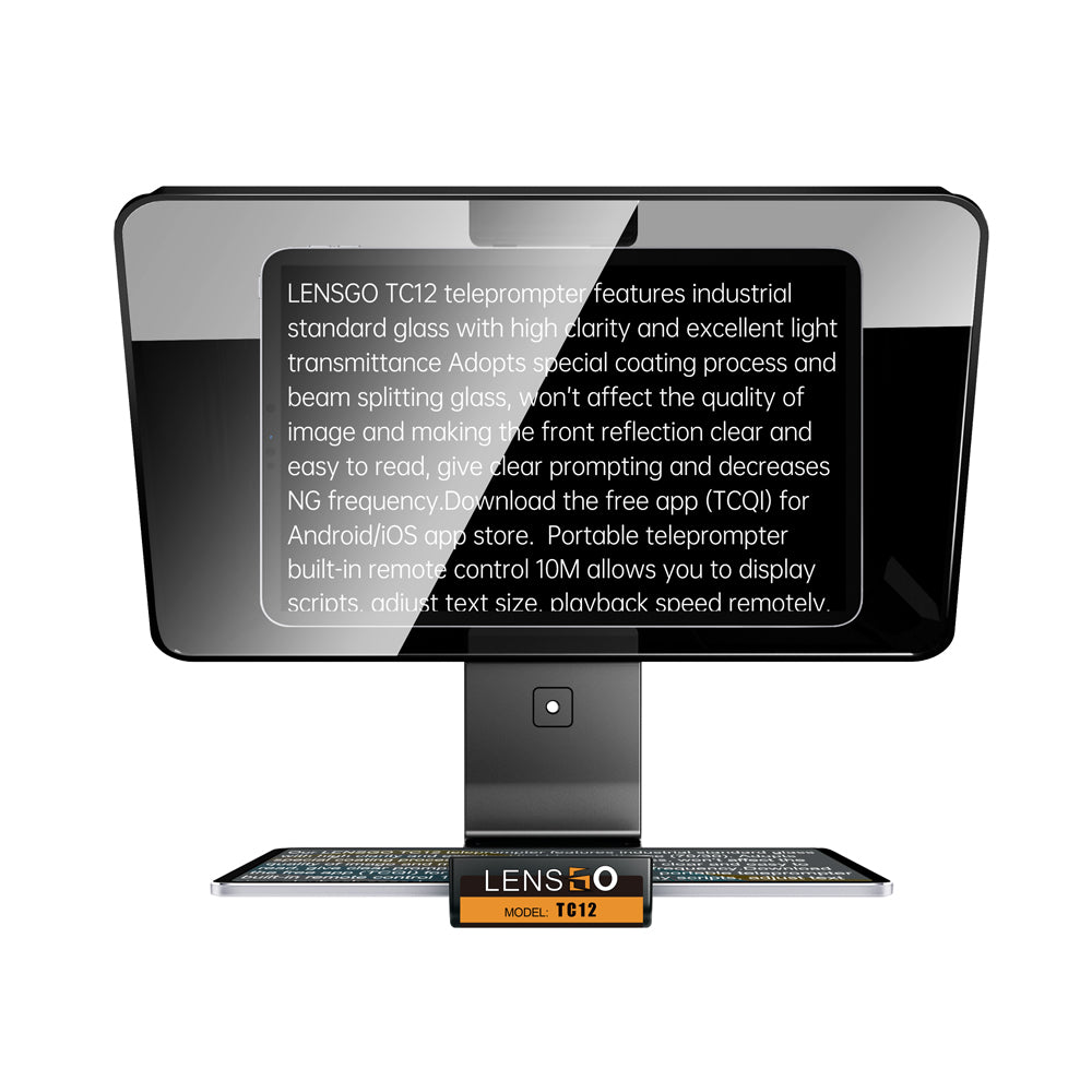 Teleprompter lensgo autocue tc12