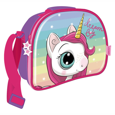 Borsa portapranzo isotermica 3D unicorno