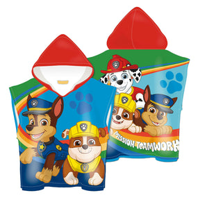 Poncho asciugamano Paw Patrol, 110x55