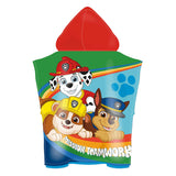 Poncho asciugamano Paw Patrol, 110x55