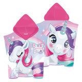 Asciugamano poncho unicorno