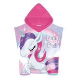 Asciugamano poncho unicorno