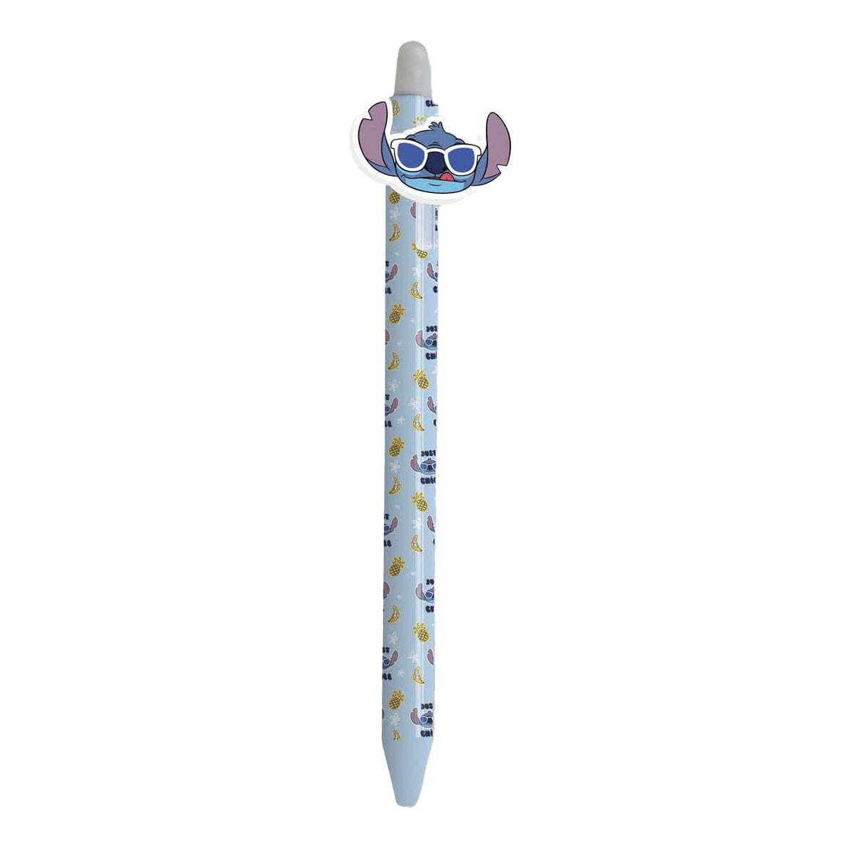 Penna gel cancellabile con cucitura superiore - blu