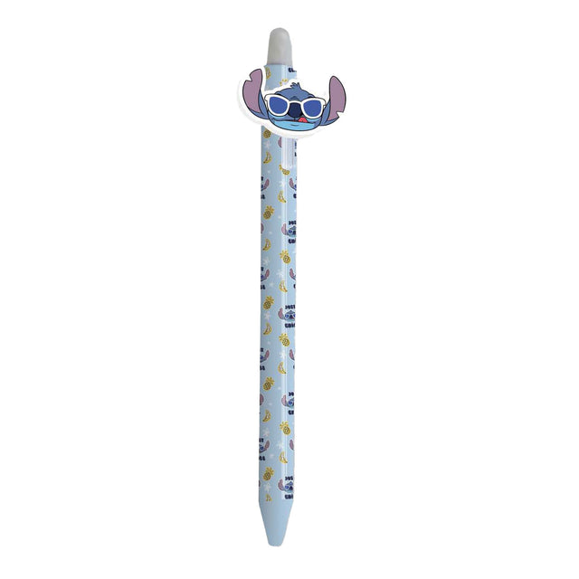 Penna gel cancellabile con cucitura superiore - blu
