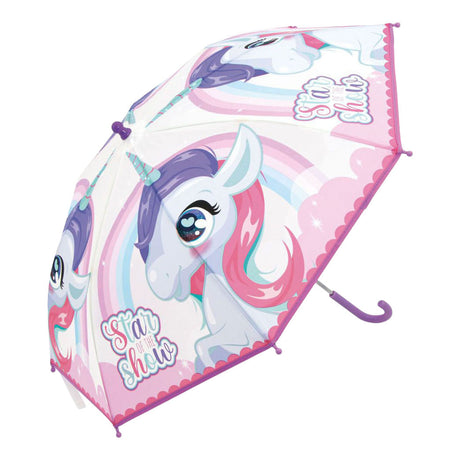 Ombrello trasparente unicorno