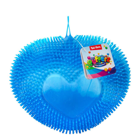 Toi-toys pufferz palla bicolore cuore bicolore 19cm 200gr 3 assortiti