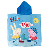 Poncho dell'asciugamano di maiale Peppa, 60x120cm