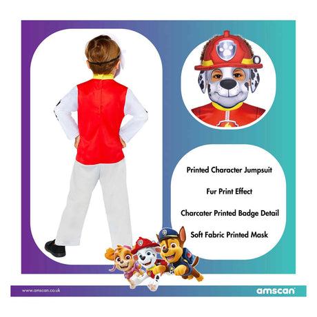 Paw Patrol - travestimento - Marshall - bambini - 92 104 (3-4 anni)