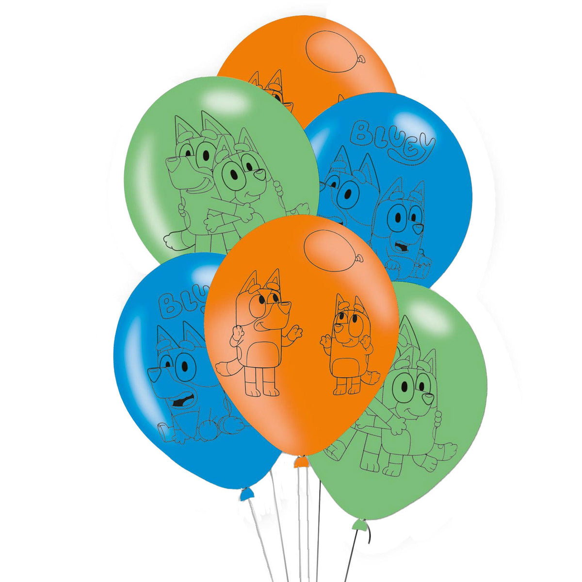 Palloncini azzurri, 6 pz.