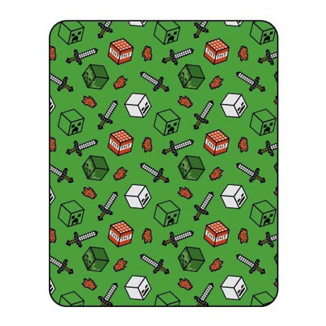 Flanel Deken Minecraft, 110x150 cm