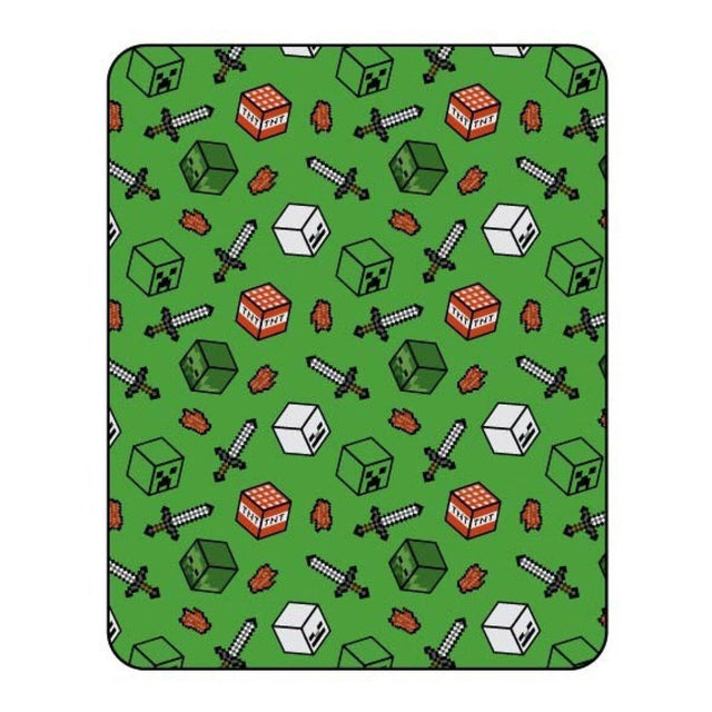 Flanel Deken Minecraft, 110x150 cm