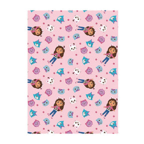Coperta in flanella La casa delle bambole di Gabby, 110x1450 cm