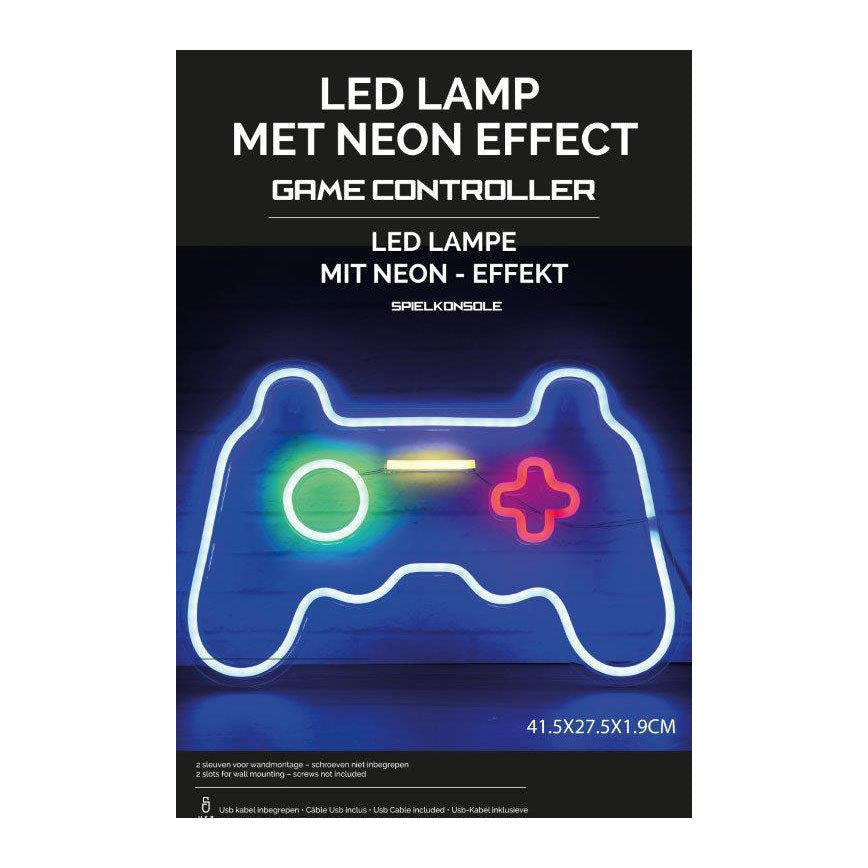 Controller di gioco con lampada a led al neon