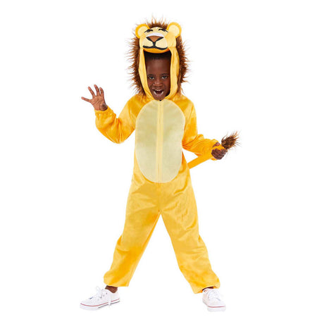 Costume per bambini, tutina in peluche da leone - 3-4 anni