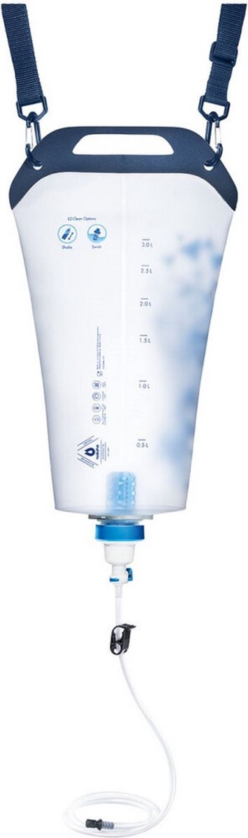 Katadyn befree filtro per l'acqua da 3 litri - depuratore d'acqua portatile - filtro per bere - viaggi all'aperto, in campeggio - serbatoio dell'acqua - filtro dell'acqua pieghevole