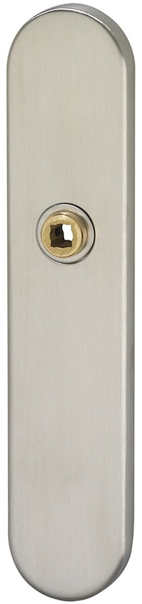 Scudo porta Impresso ovale in acciaio inox