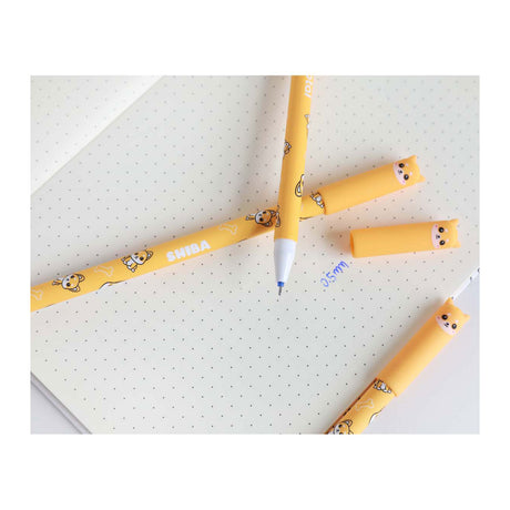 Penna a sfera cancellabile totale con cappuccio shiba