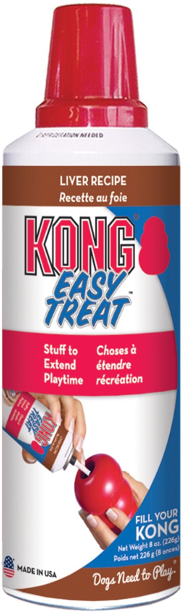 Kong stuff'n paste snack per cani - fegato - biscotti per cani - 226 gr