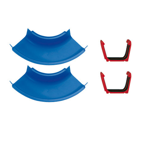 Aquaplay big - - sezioni curve - set da 2 - estensione - accessori per piste d'acqua