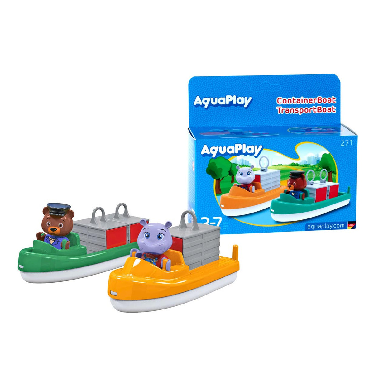 Aquaplay big - - barca per trasporto container - accessori per piste nautiche