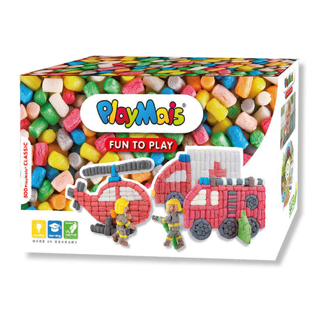 Playmais divertente per giocare a camion dei pompieri