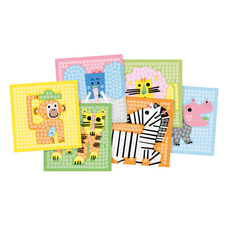 Le carte mosaico Playmais decorano lo zoo