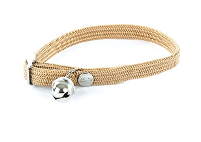 Collare Martin gatto nylon elastico beige