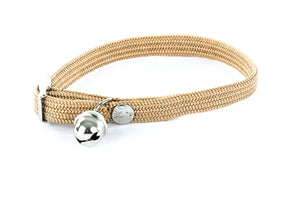 Collare Martin gatto nylon elastico beige