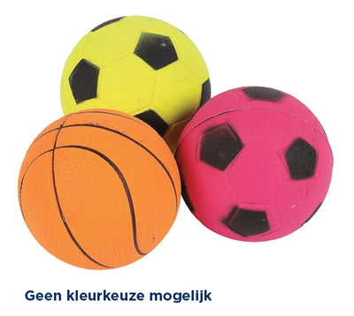 Palline sportive per animali domestici felici al neon