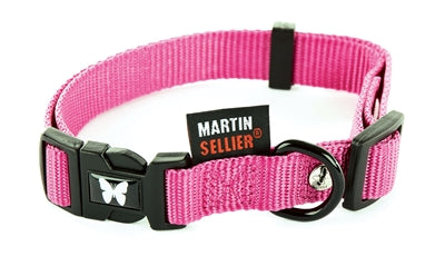 Collo Martin regolabile in nylon rosa