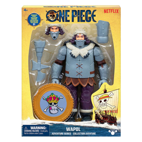 Moose gioca con una action figure in un pezzo Wapol