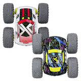 Exost RC 360 Cross Flash Stunt Car verde 1:18 - ruote lampeggianti - incl. batteria ricaricabile - auto rc