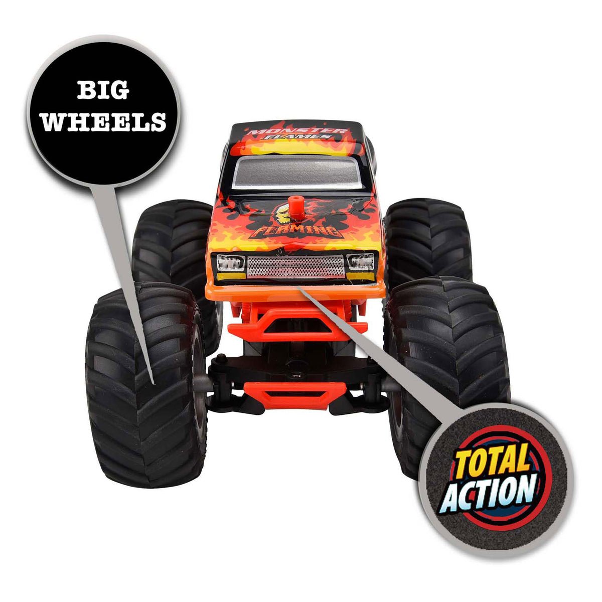 Gear2play RC Monster Flames Monster Truck 1:24 - Grandi Ruote