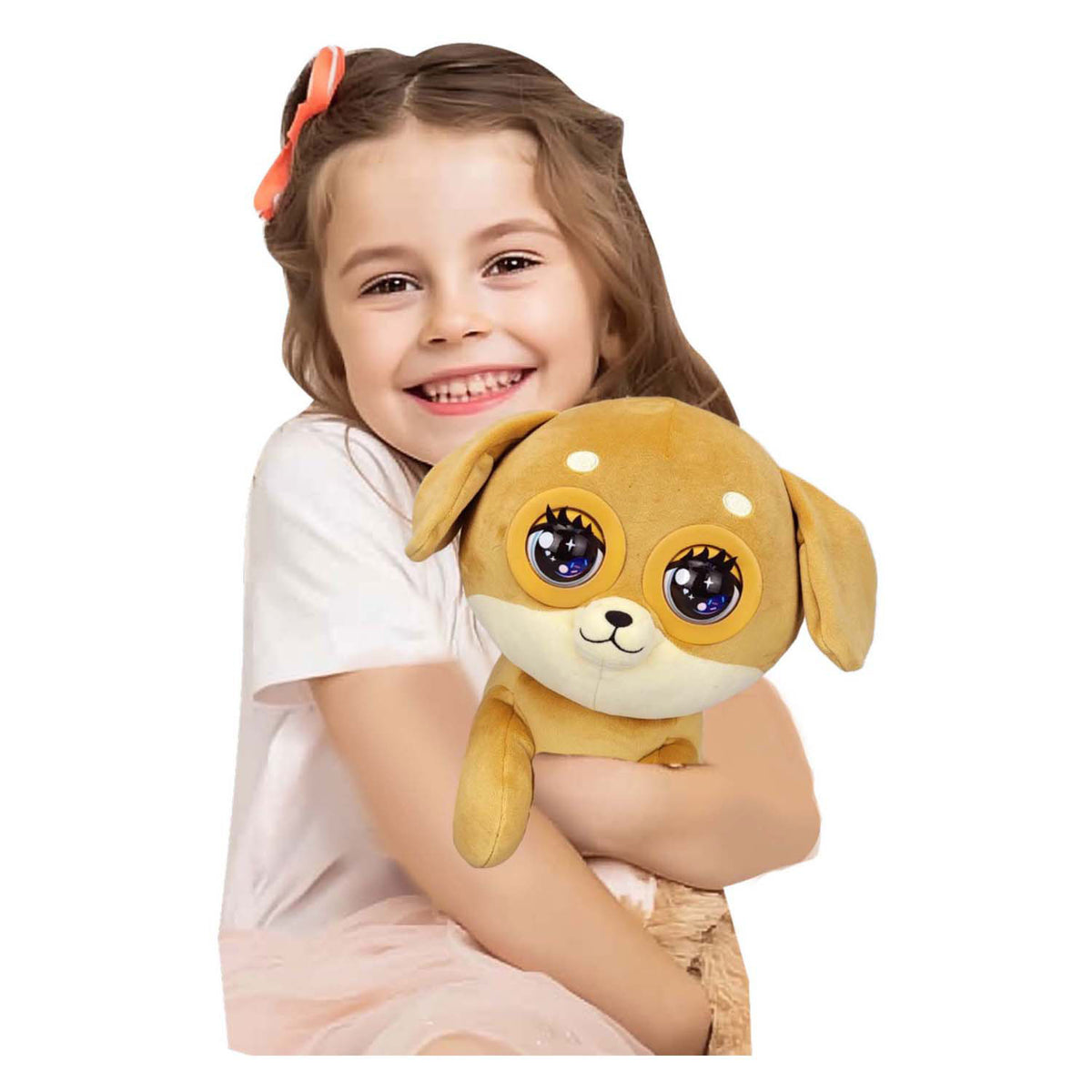 Cucciolo di caramello Silverlit Winksies - peluche interattivo in una coppa di gelato