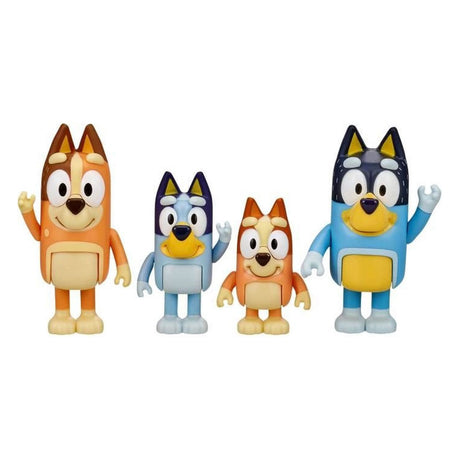 Figure da gioco della famiglia Bluey Moose Toys, 4 pezzi.