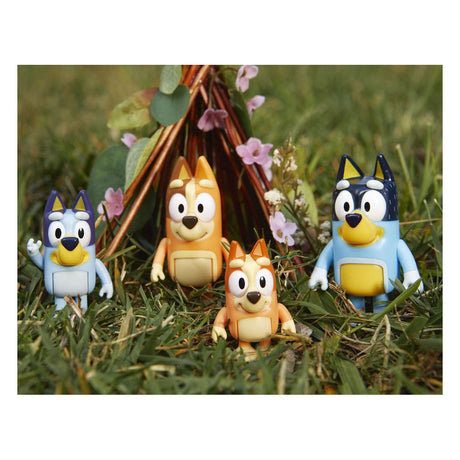 Figure da gioco della famiglia Bluey Moose Toys, 4 pezzi.