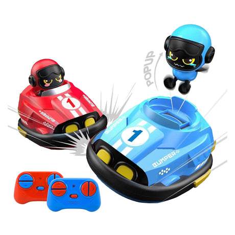Set duo Gear2play RC Crazy Bumper Cars - Autoscontri controllabili - Affronta un duello Crash!