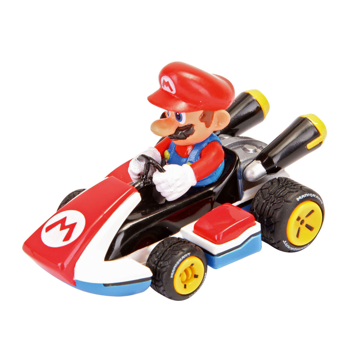 Carrera super mario pull back auto da corsa, 3 pz.