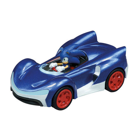 Carrera pull back car team sonic racing - confezione doppia sonic vs. shadow