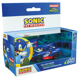 Carrera ritira l'auto del team sonic racing - blu
