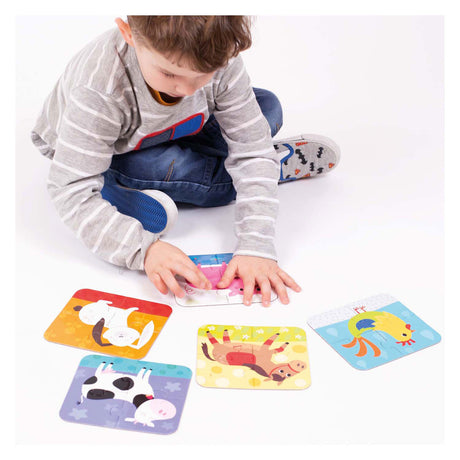 Banana Panda - Animali puzzle in movimento - 5 puzzle